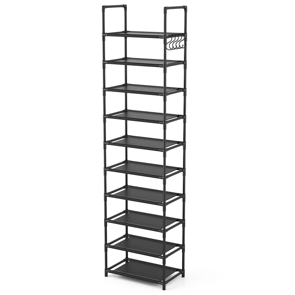 LANTEFUL storing shoes, books and plants to show multi-purpose organization