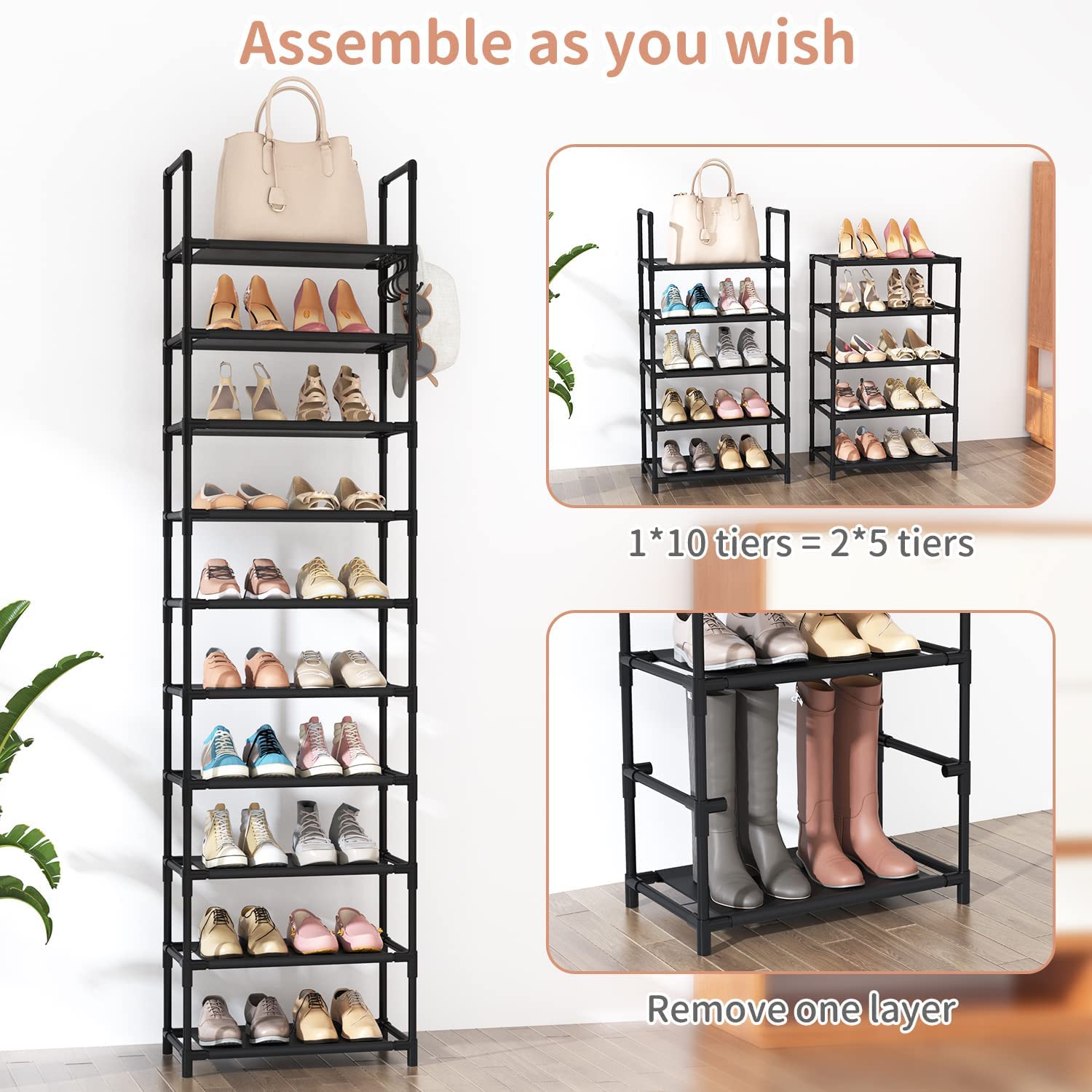 LANTEFUL rack placed in an entryway demonstrating compact space saving