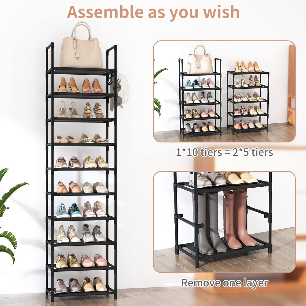 LANTEFUL rack placed in an entryway demonstrating compact space saving