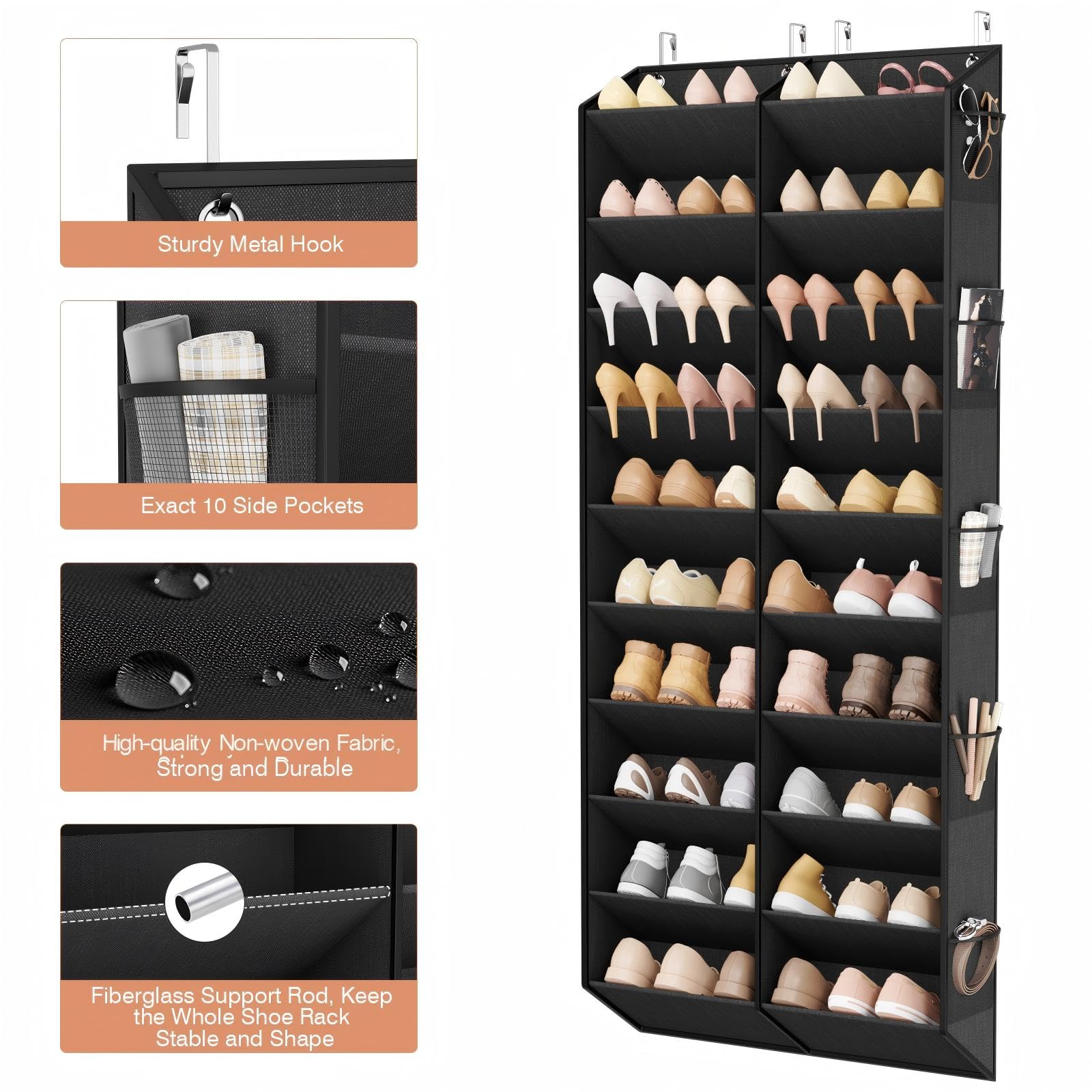 LANTEFUL side pockets holding accessories for added organized storage