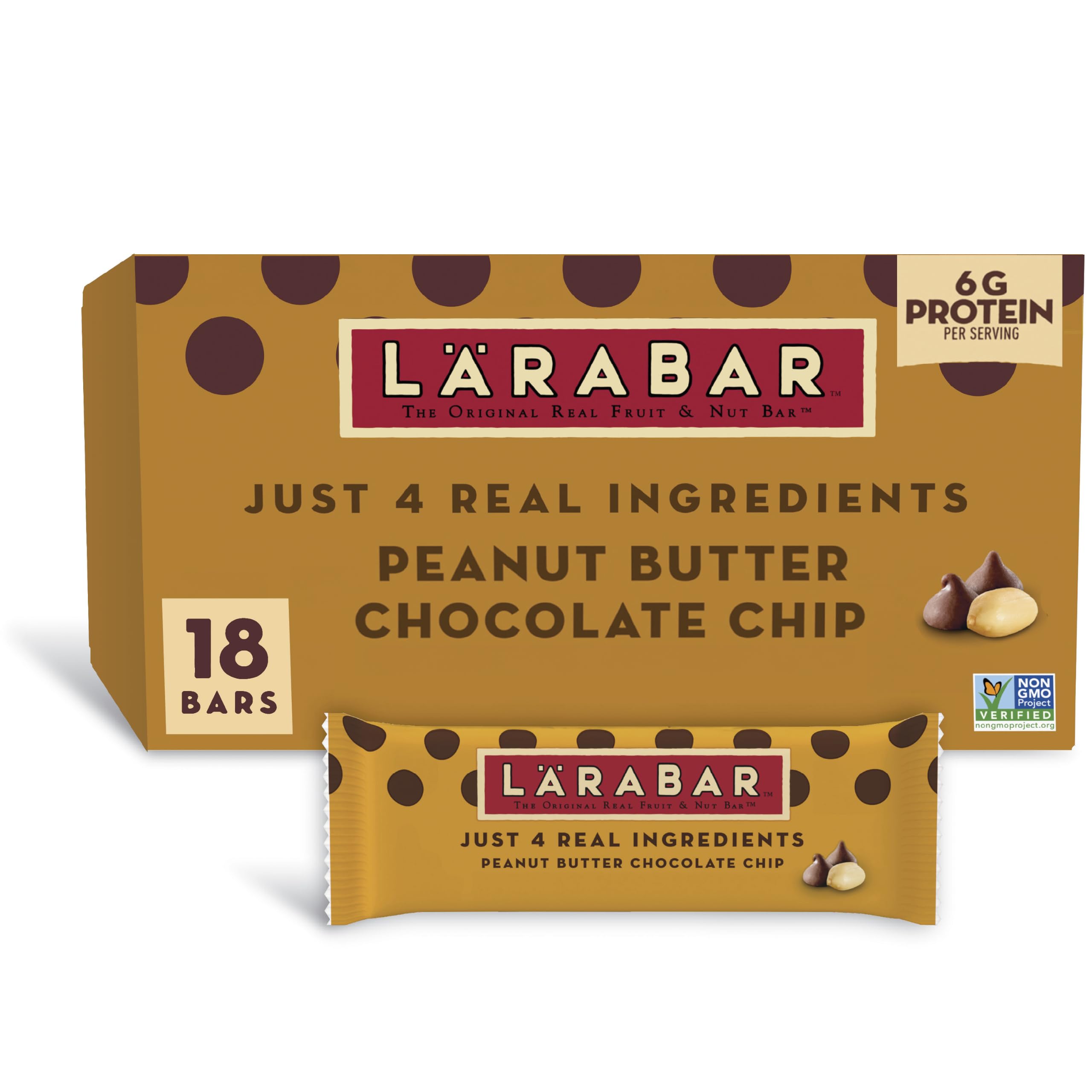 LÄRABAR front box showing 18-count package and branding for convenient supply