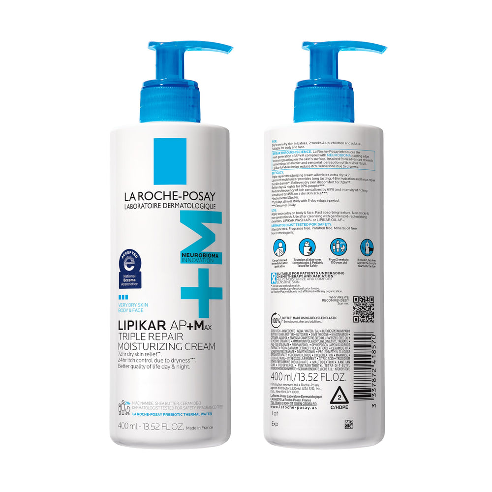 La Roche-Posay in bathroom setting suggesting daily routine and family-friendly use