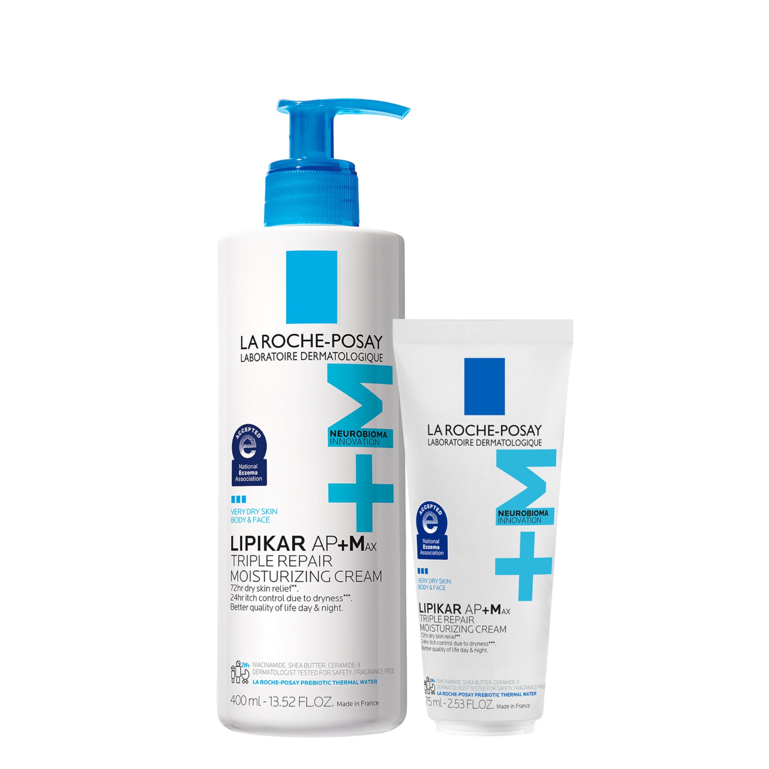 La Roche-Posay jar front view showing packaging and immediate identification benefit