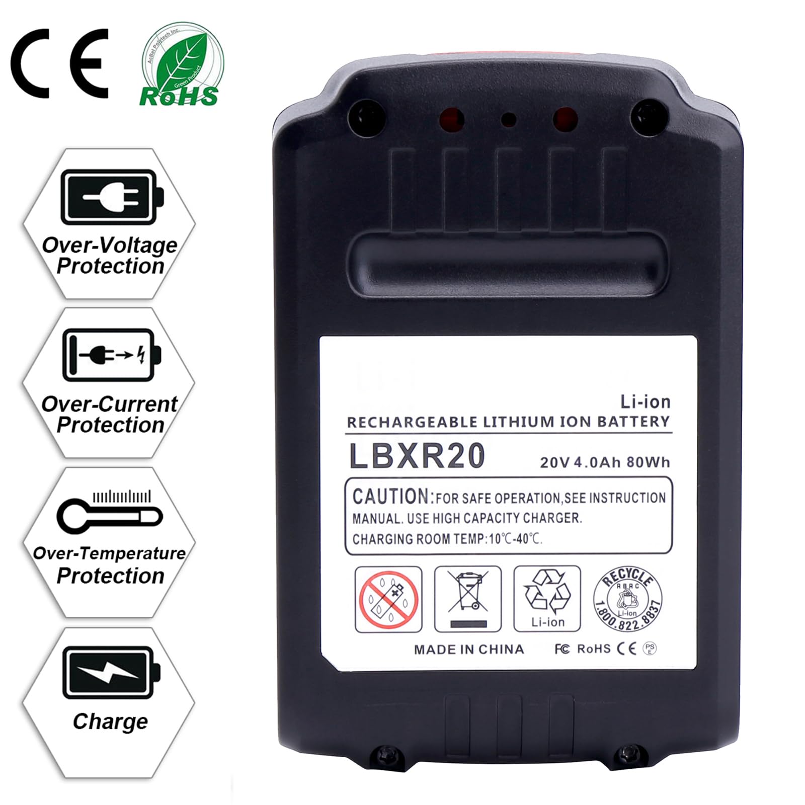 Lasica battery powering a trimmer in yard setting delivering longer operation