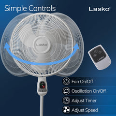 Lasko adjustable height extended to show versatile placement