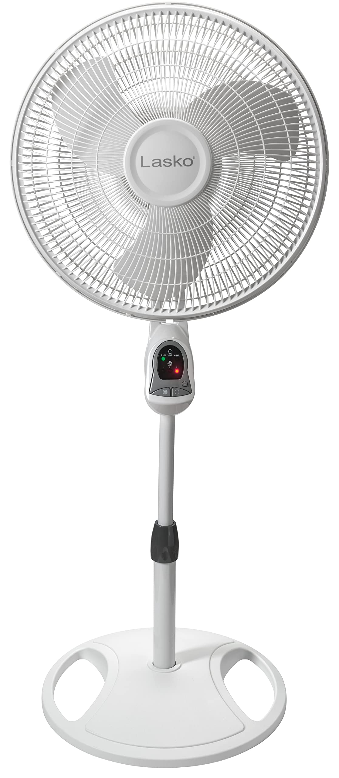 Lasko fan in a living room offering quiet cooling comfort
