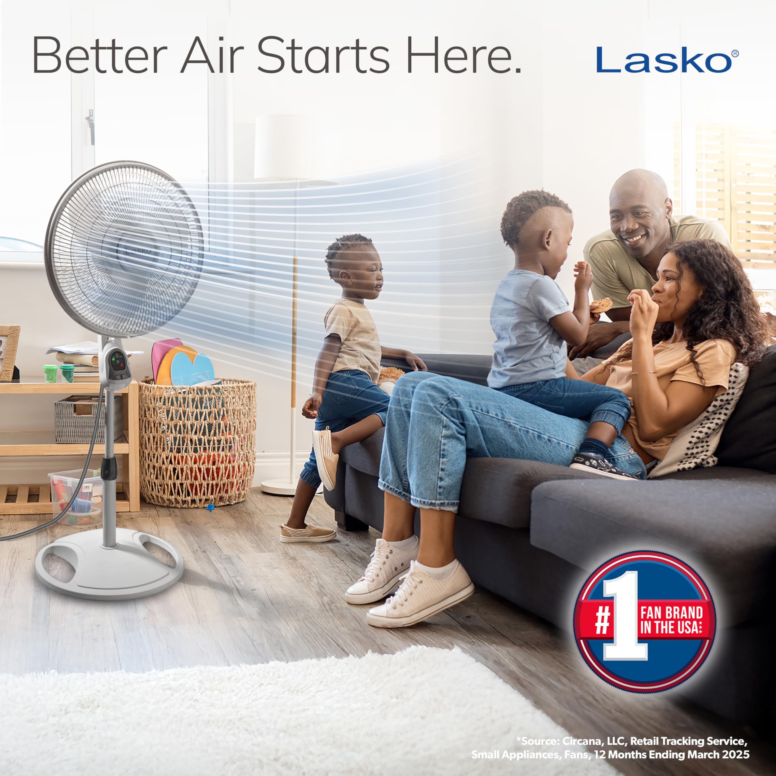 Lasko remote and front controls for convenient operation