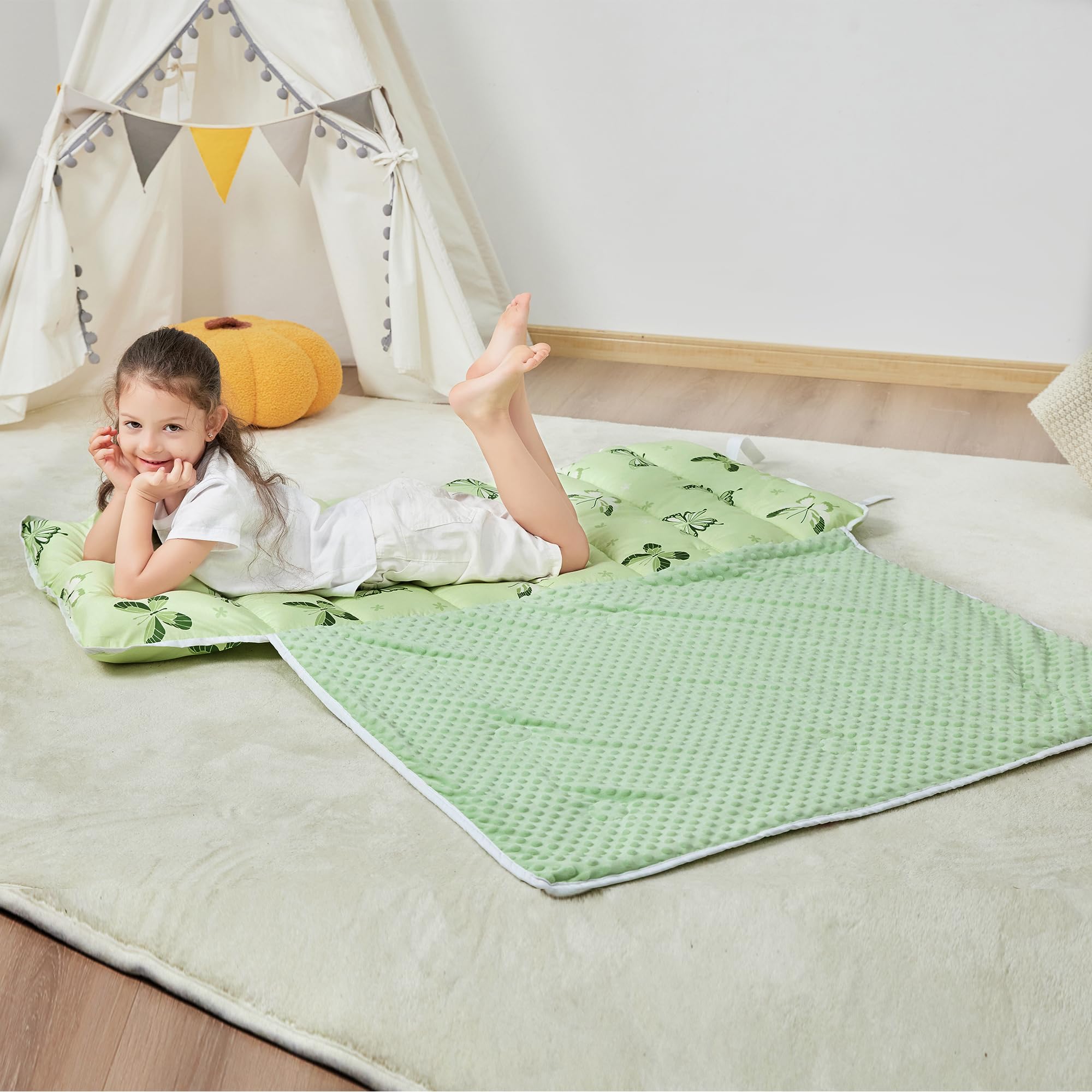 lasoftan 2-inch thickness and reinforced seam showing durable cushioning
