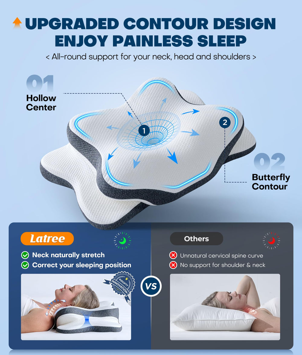 Latree memory foam close-up texture illustrating breathable open-cell comfort