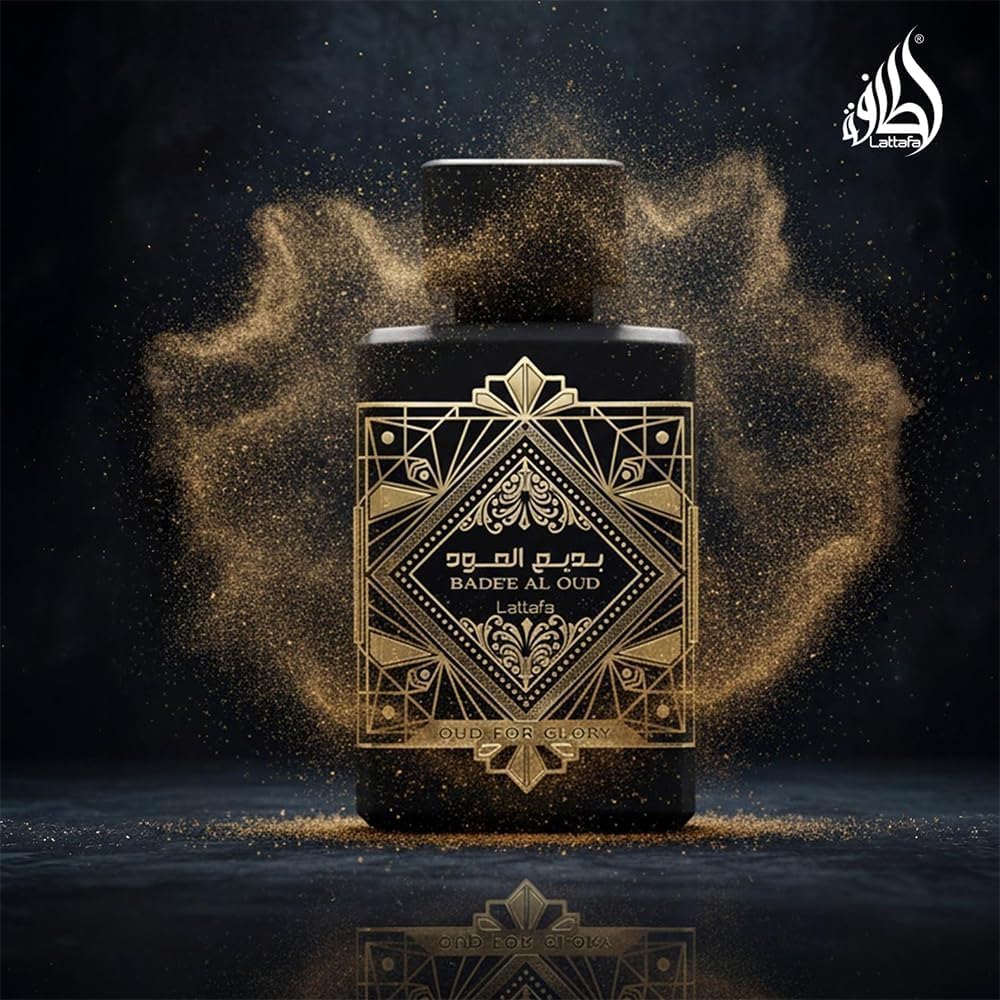 Lattafa agarwood and spices styled to show oud and saffron inspiration