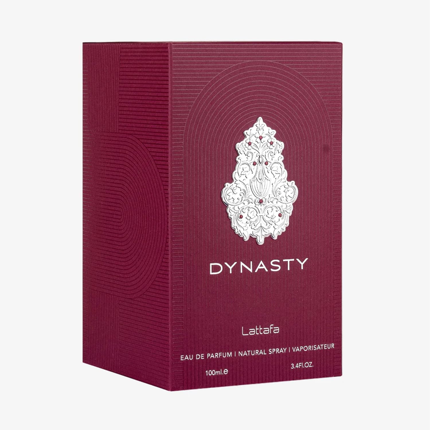Lattafa Dynasty cap and spray nozzle ready for precise application