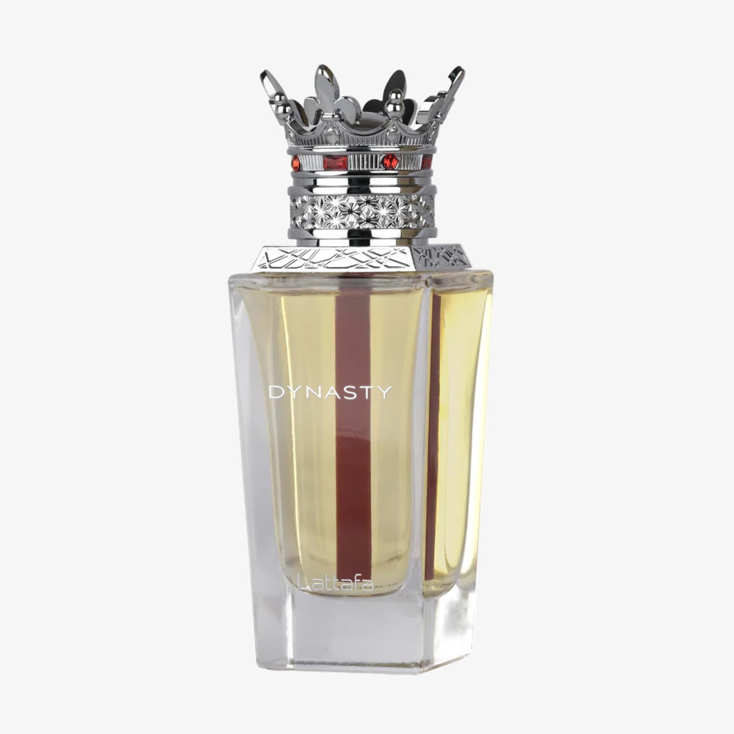 Lattafa Dynasty front bottle showing sleek design and gift appeal