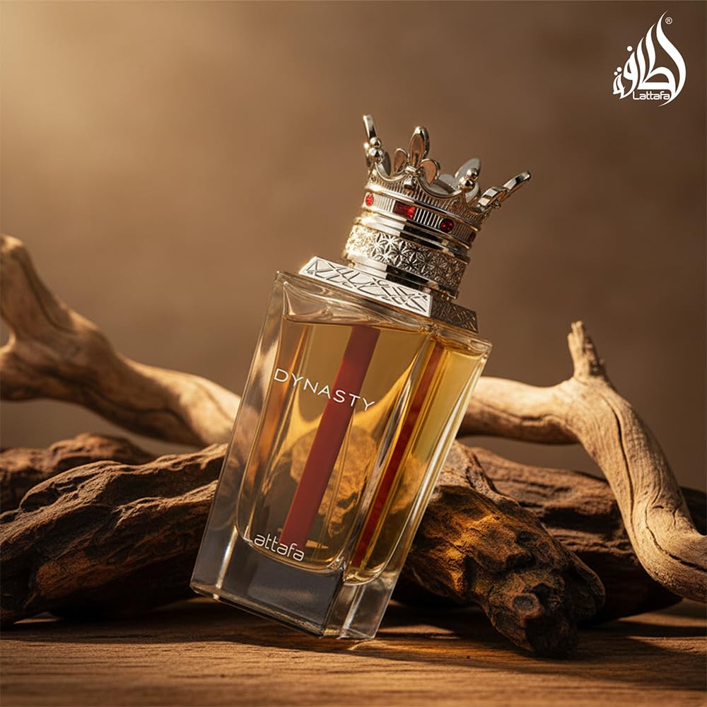 Lattafa Dynasty berries and bergamot representing fresh fruity top notes