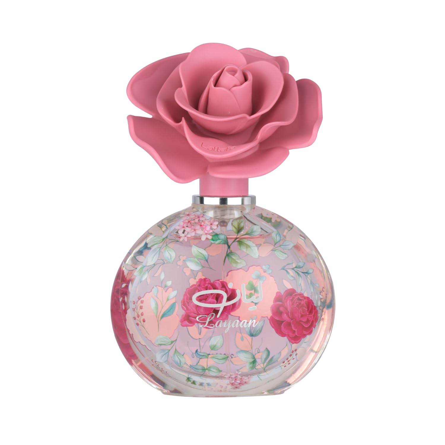 Lattafa Layaan front bottle showcasing elegant design and gift-ready appeal
