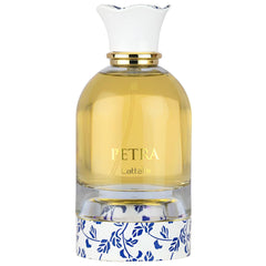 Lattafa Petra front bottle view showing elegant design and gifting appeal