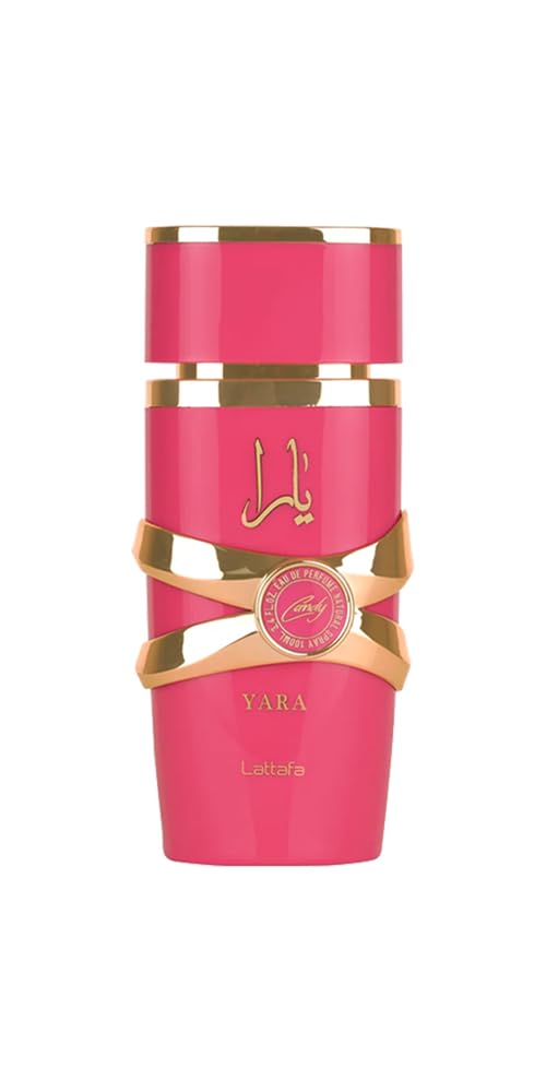 Lattafa Yara Candy front packaging showing bottle and box for clear shelf appeal