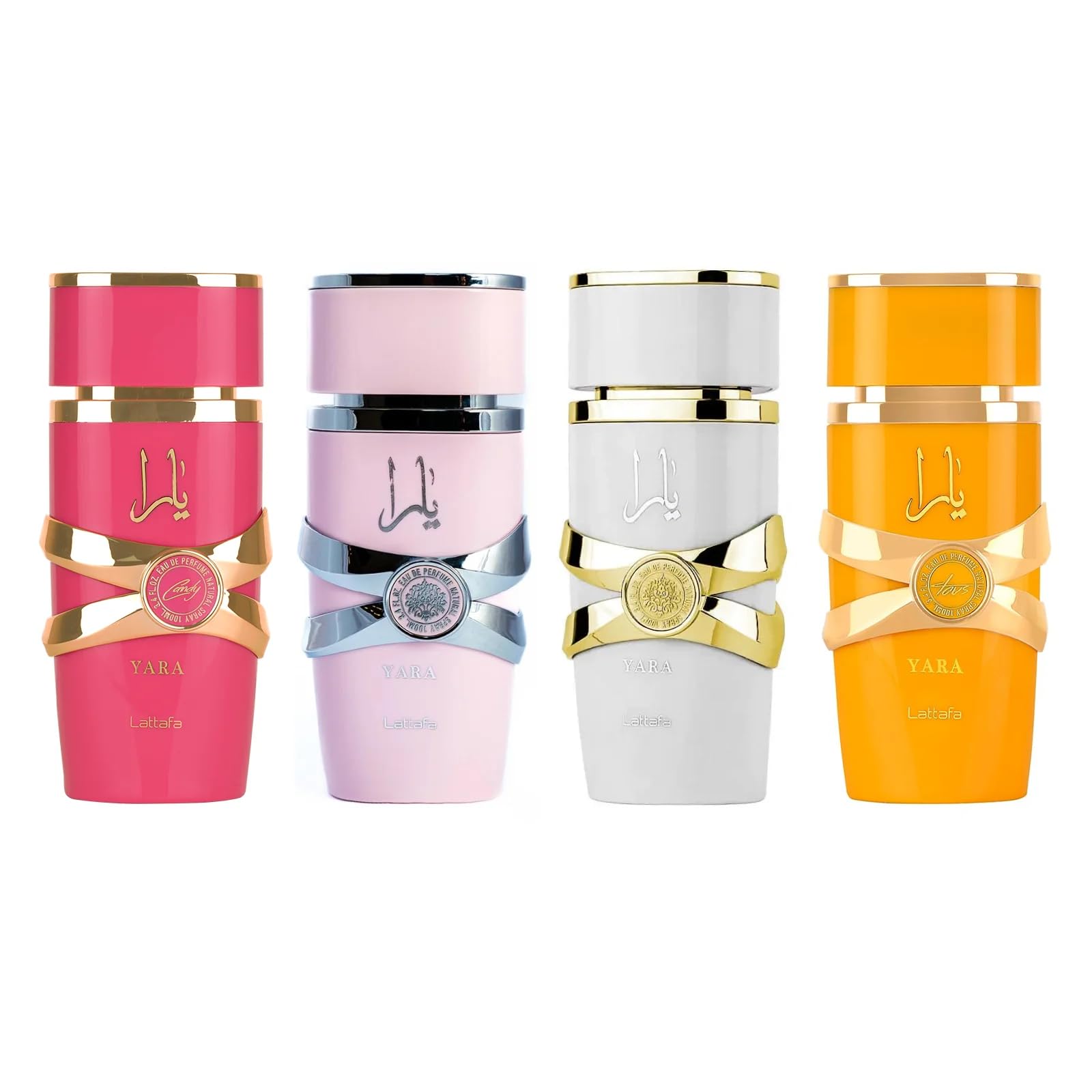 Lattafa Yara set in a travel purse lifestyle scene showing portability and gifting appeal