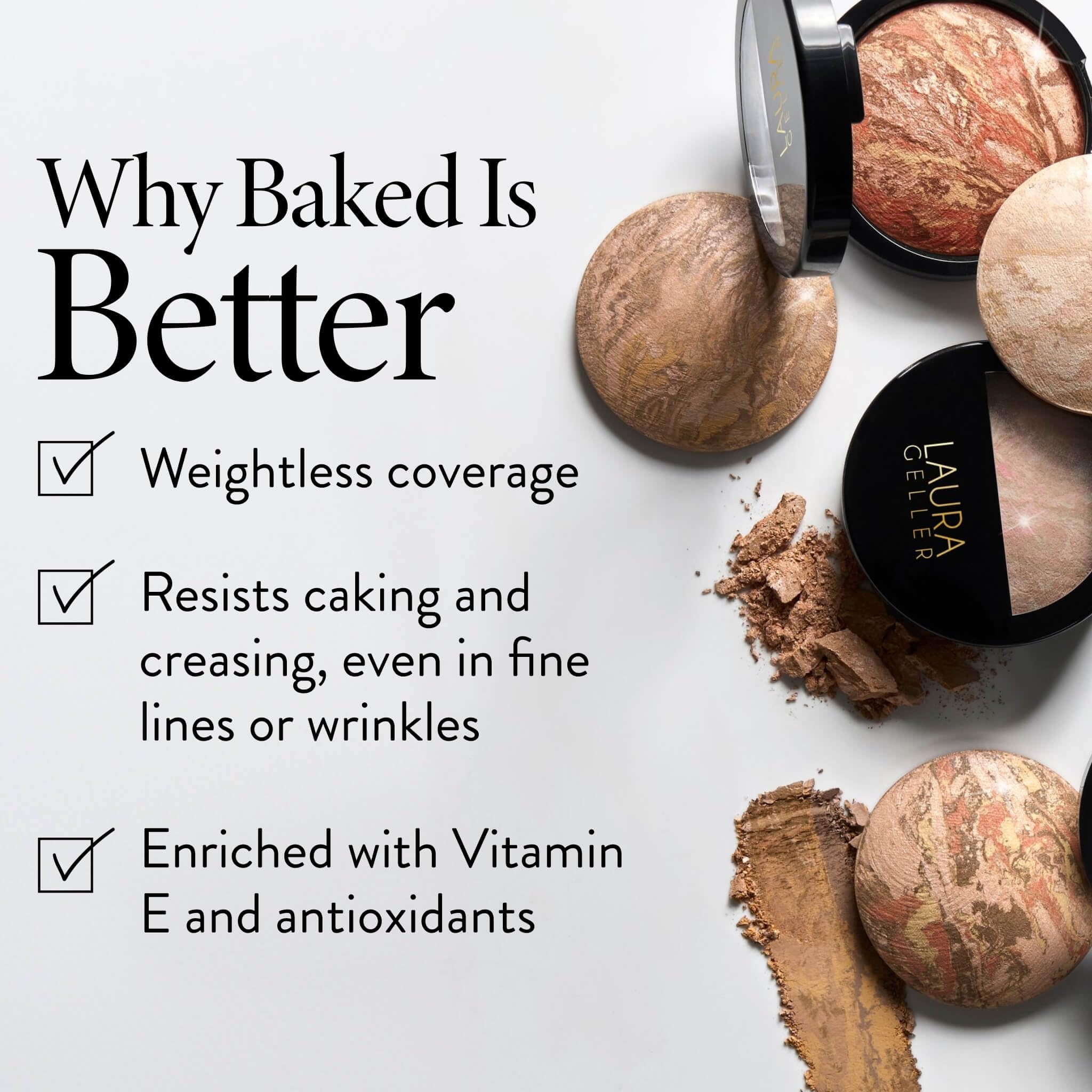LAURA GELLER product label showing key ingredients and skin-friendly benefits