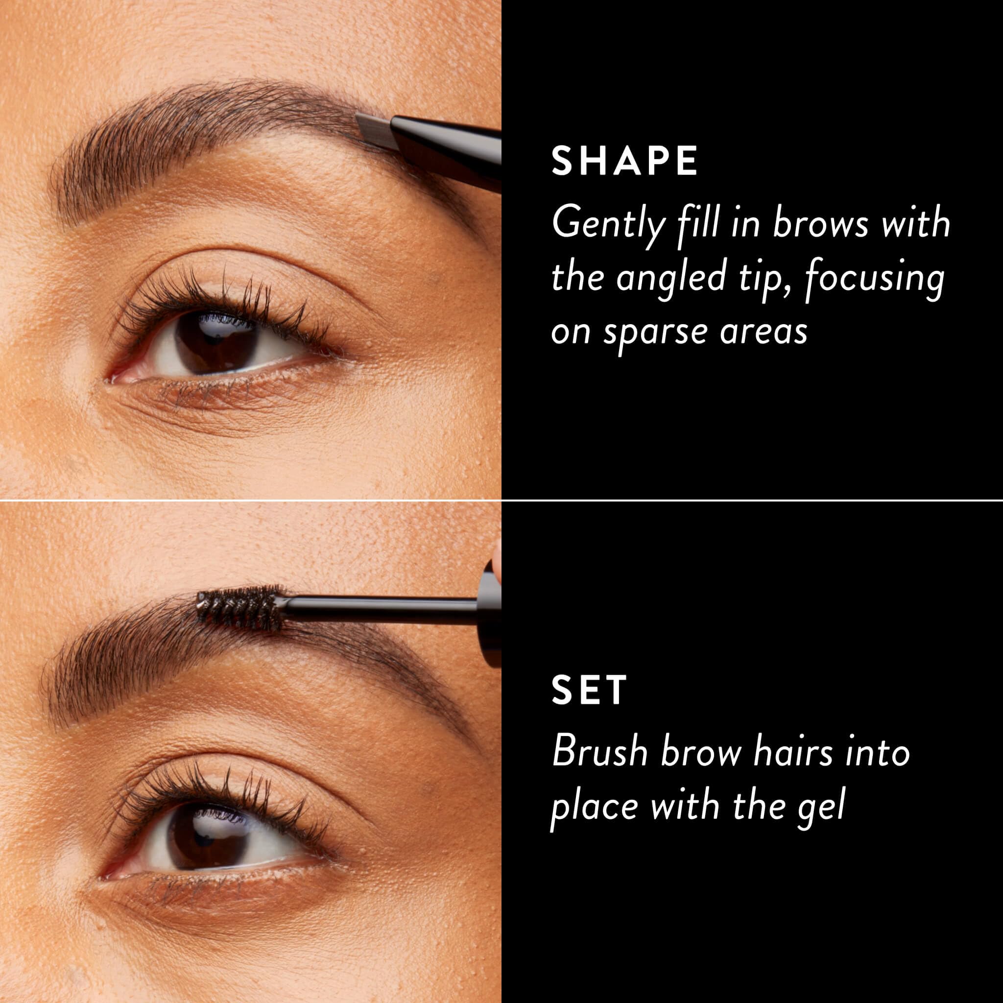 LAURA GELLER brow styling on mature skin demonstrating shaping benefit