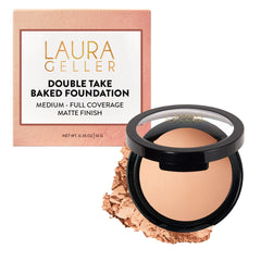 LAURA GELLER compact front view showing sleek packaging and portable design benefit