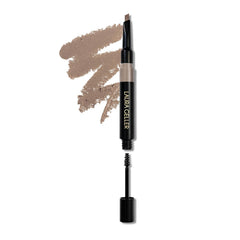 LAURA GELLER front packaging showing compact two-in-one brow tool benefits