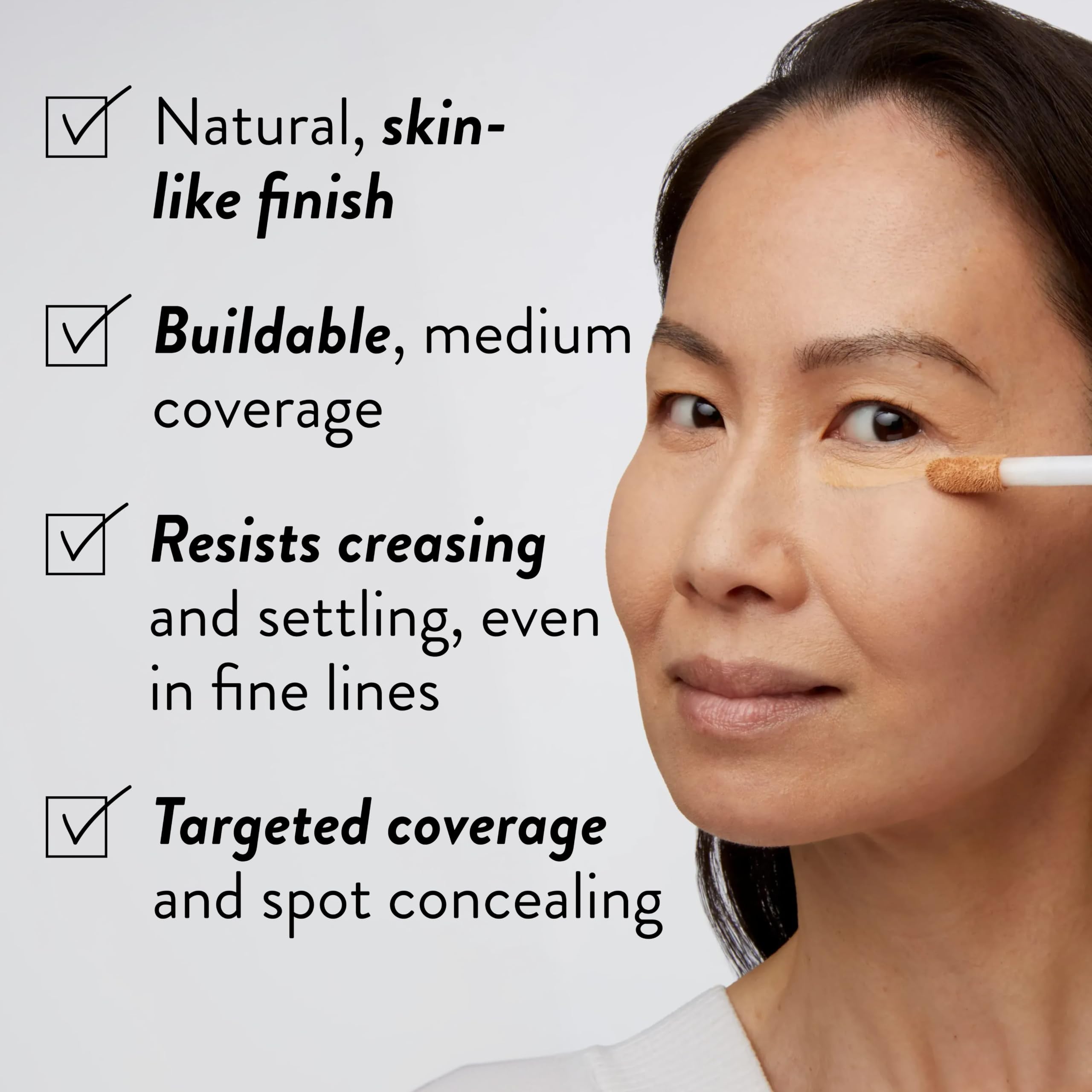 LAURA GELLER swatches on skin comparing buildable coverage and tone match