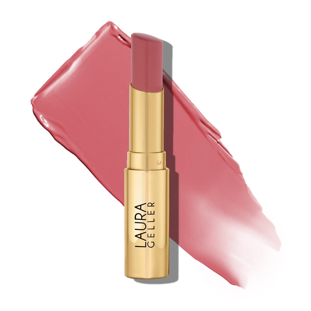 LAURA GELLER front view of Jelly Balm tube showing shade and compact design for easy touch-ups