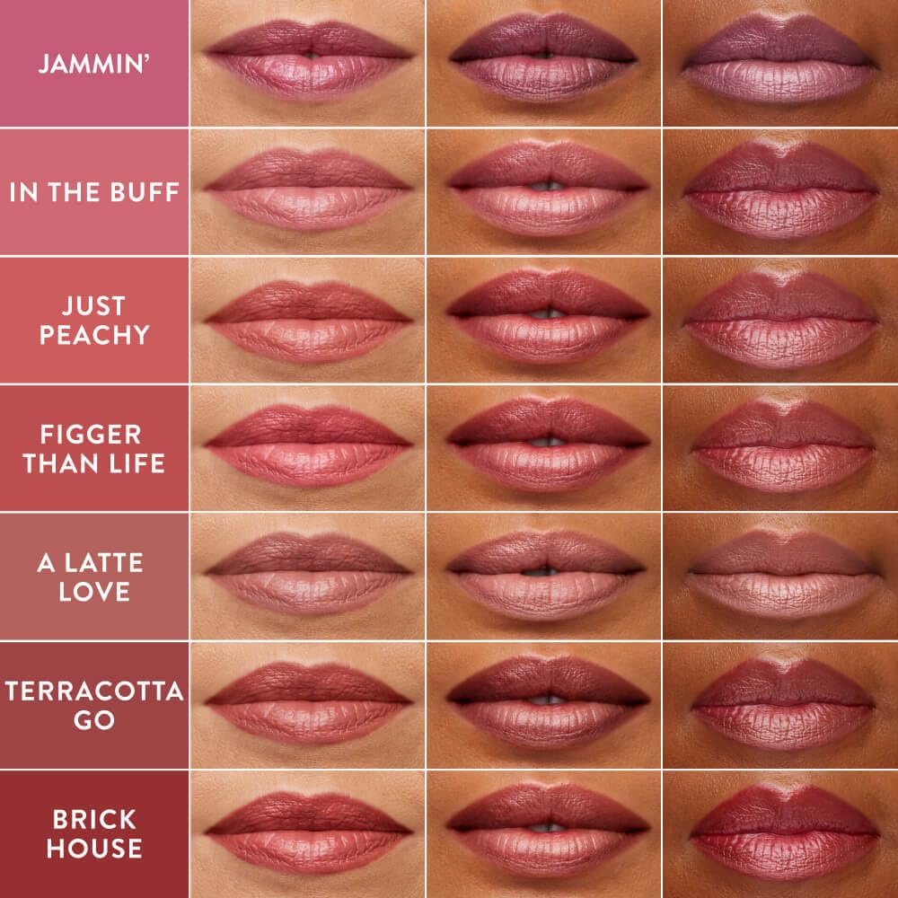 LAURA GELLER hand applying balm to lips illustrating easy single-swipe hydration