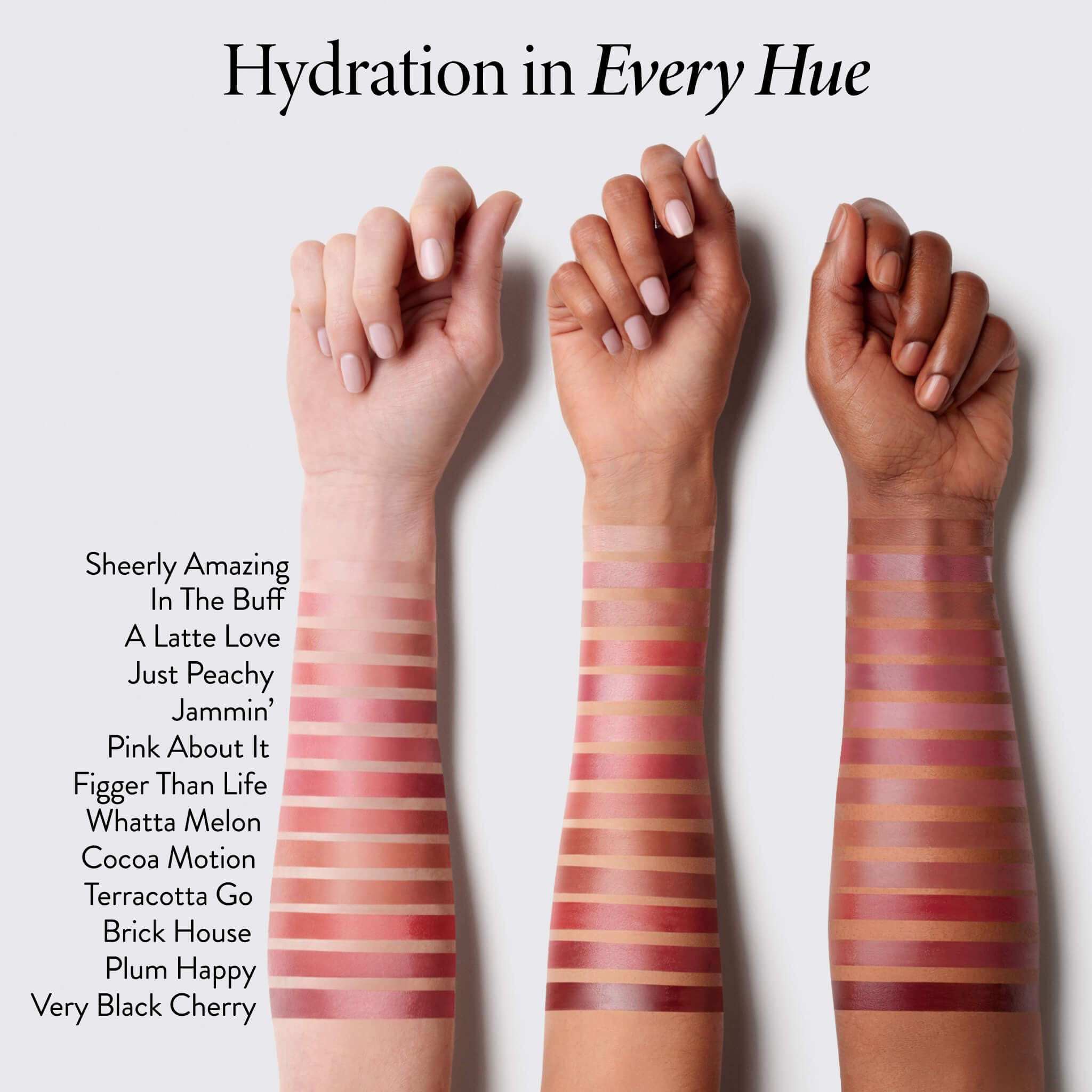 LAURA GELLER Jelly Balm applied on model lips showing natural nude color payoff