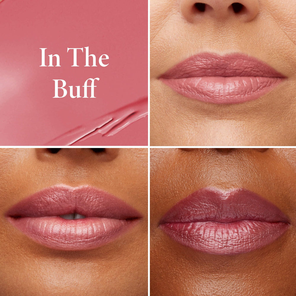 LAURA GELLER close-up of jelly texture showing glossy, hydrating finish for soft lips