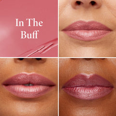 LAURA GELLER close-up of jelly texture showing glossy, hydrating finish for soft lips
