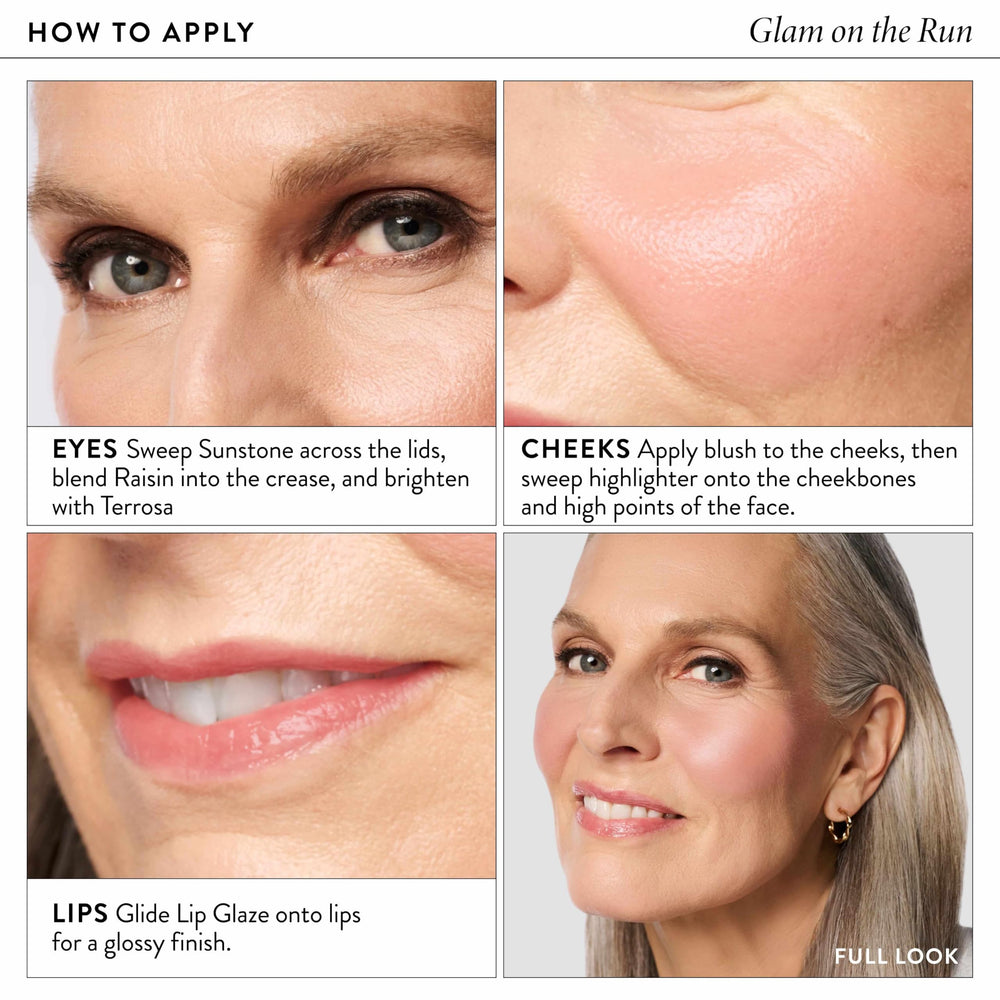 LAURA GELLER lip glaze swatch on hand showing hydrating shine