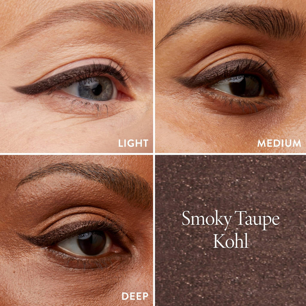 LAURA GELLER NEW YORK kajal pencil on eyelid demonstration for easy liner use