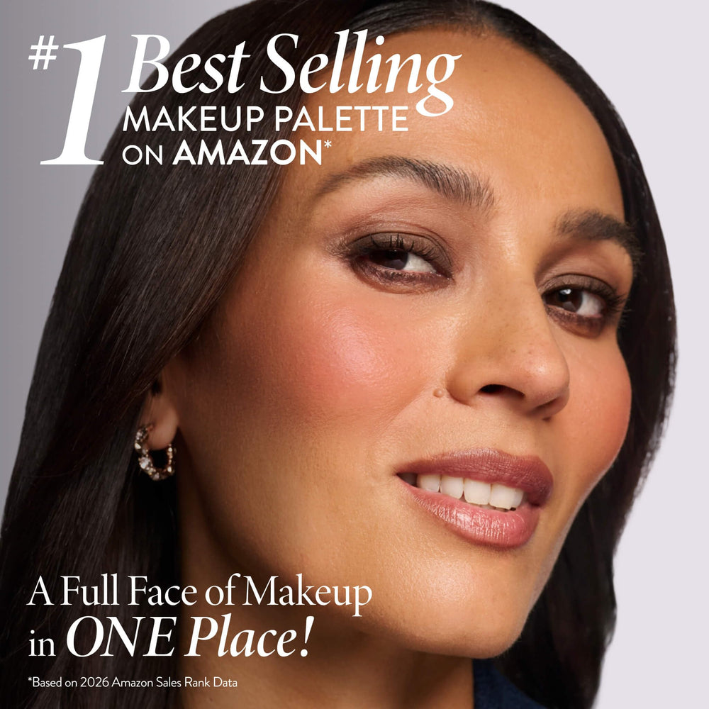 LAURA GELLER palette open view revealing seven full-face shades for easy application