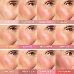 LAURA GELLER close-up of baked powder texture for smooth, non-caking finish