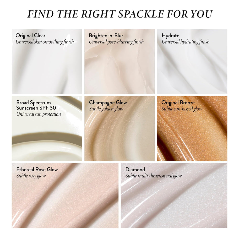 LAURA GELLER under-foundation demo showing improved makeup adherence