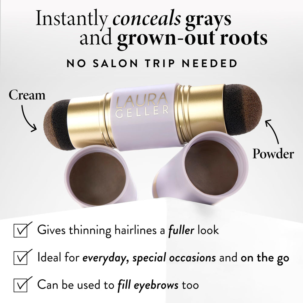 LAURA GELLER NEW YORK dual applicator close-up for precise root coverage