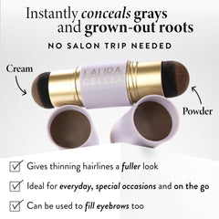 LAURA GELLER NEW YORK dual applicator close-up for precise root coverage