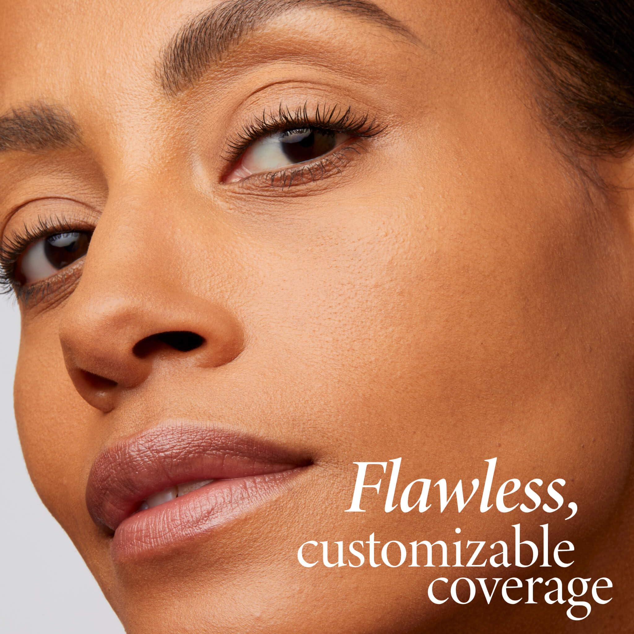 LAURA GELLER wet sponge patting foundation for intensified full coverage benefit