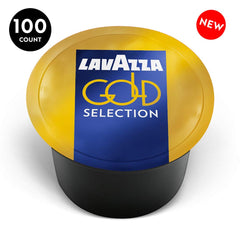Lavazza Blue capsules spread on table highlighting convenient portioning