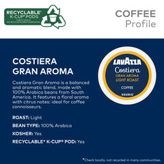 Lavazza pods spread on counter showing selection and easy access
