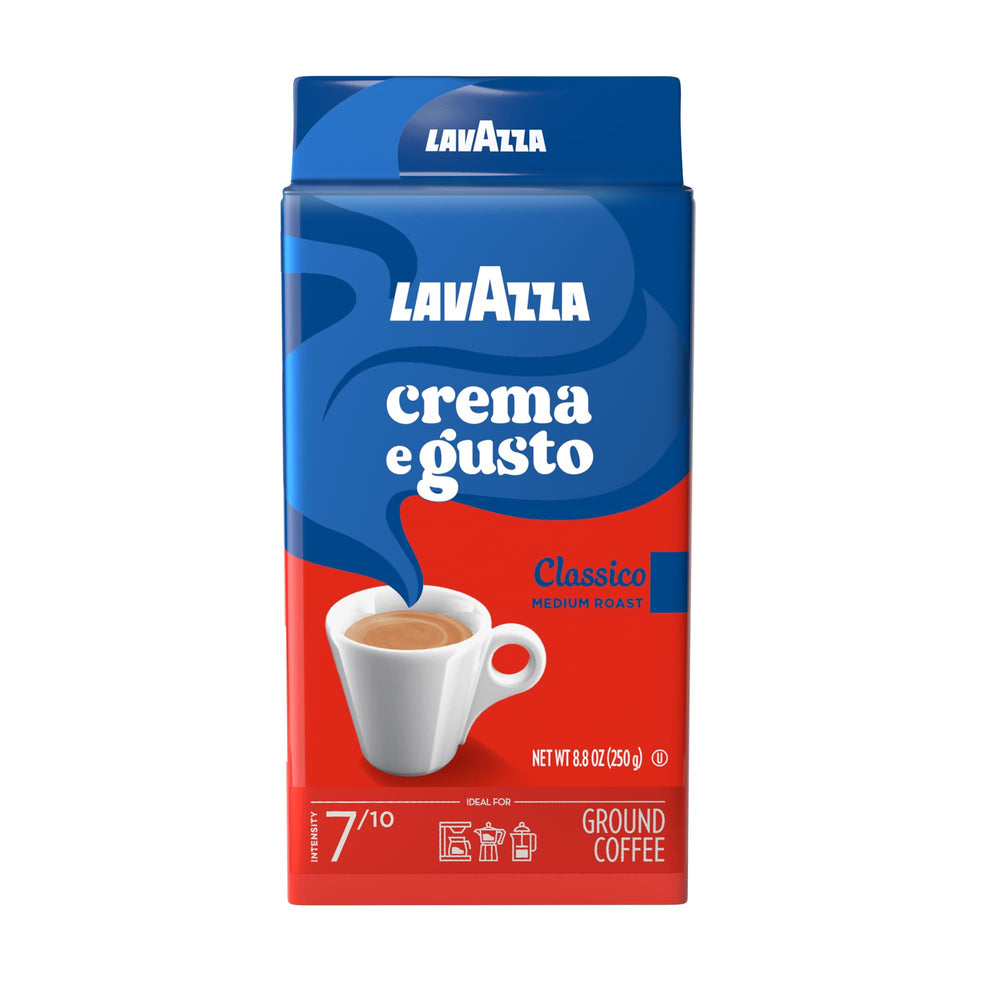 Lavazza Crema e Gusto front packaging showing brick and brand for quick recognition