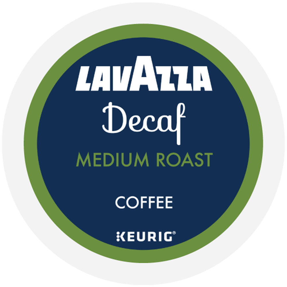 Lavazza pod beside a measuring spoon for clear serving-size comparison benefit