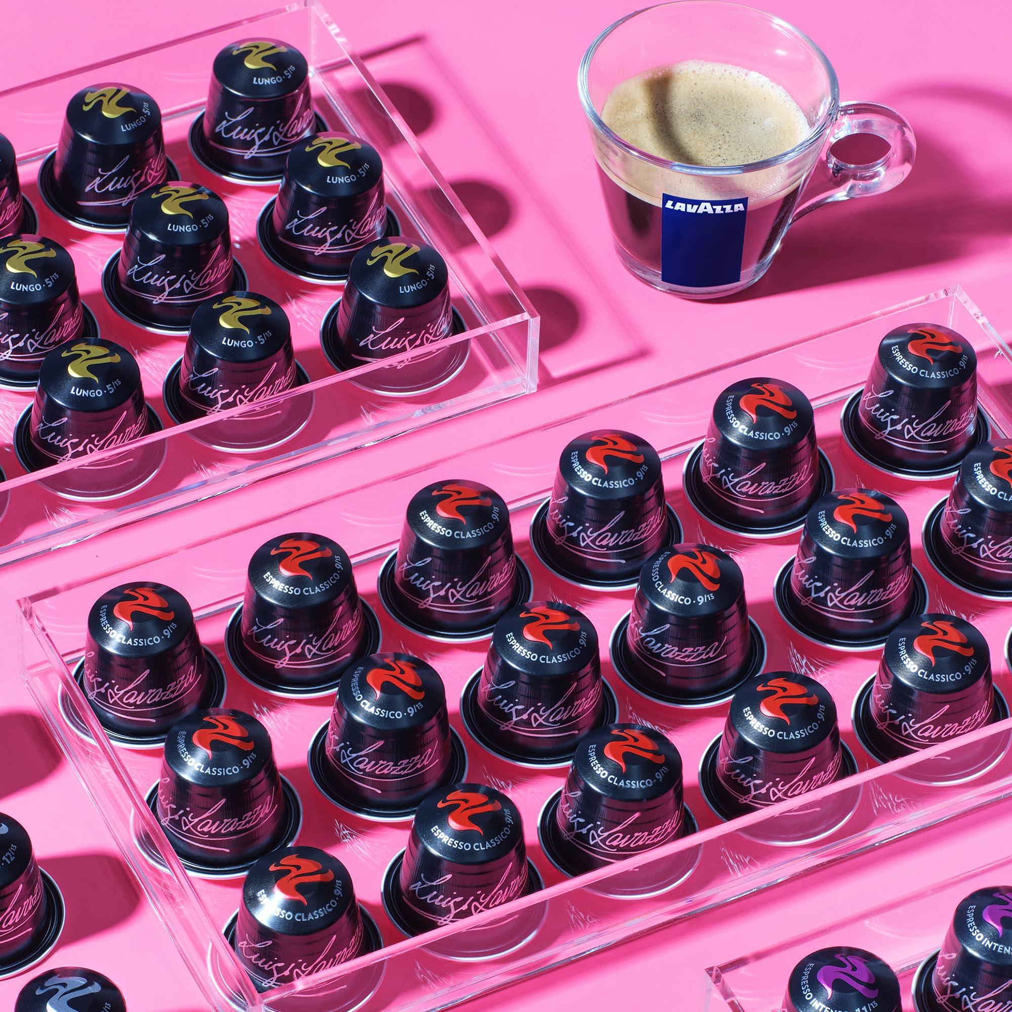 Lavazza product label and roast information highlighting clear blend details