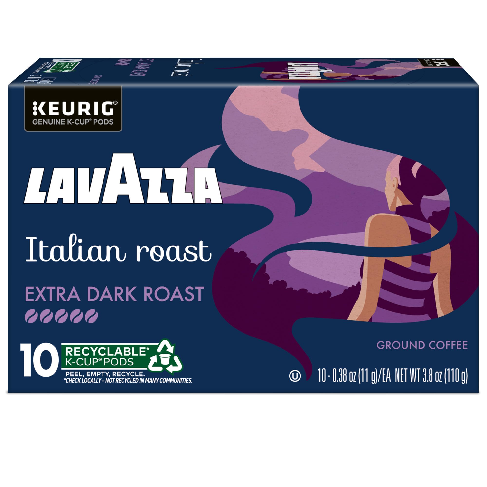 Lavazza morning kitchen lifestyle image showing convenient single-serve benefit