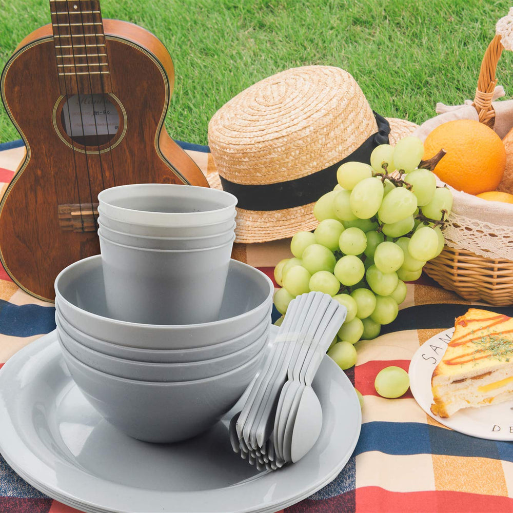 Layron set in use at a picnic illustrating lightweight convenience outdoors