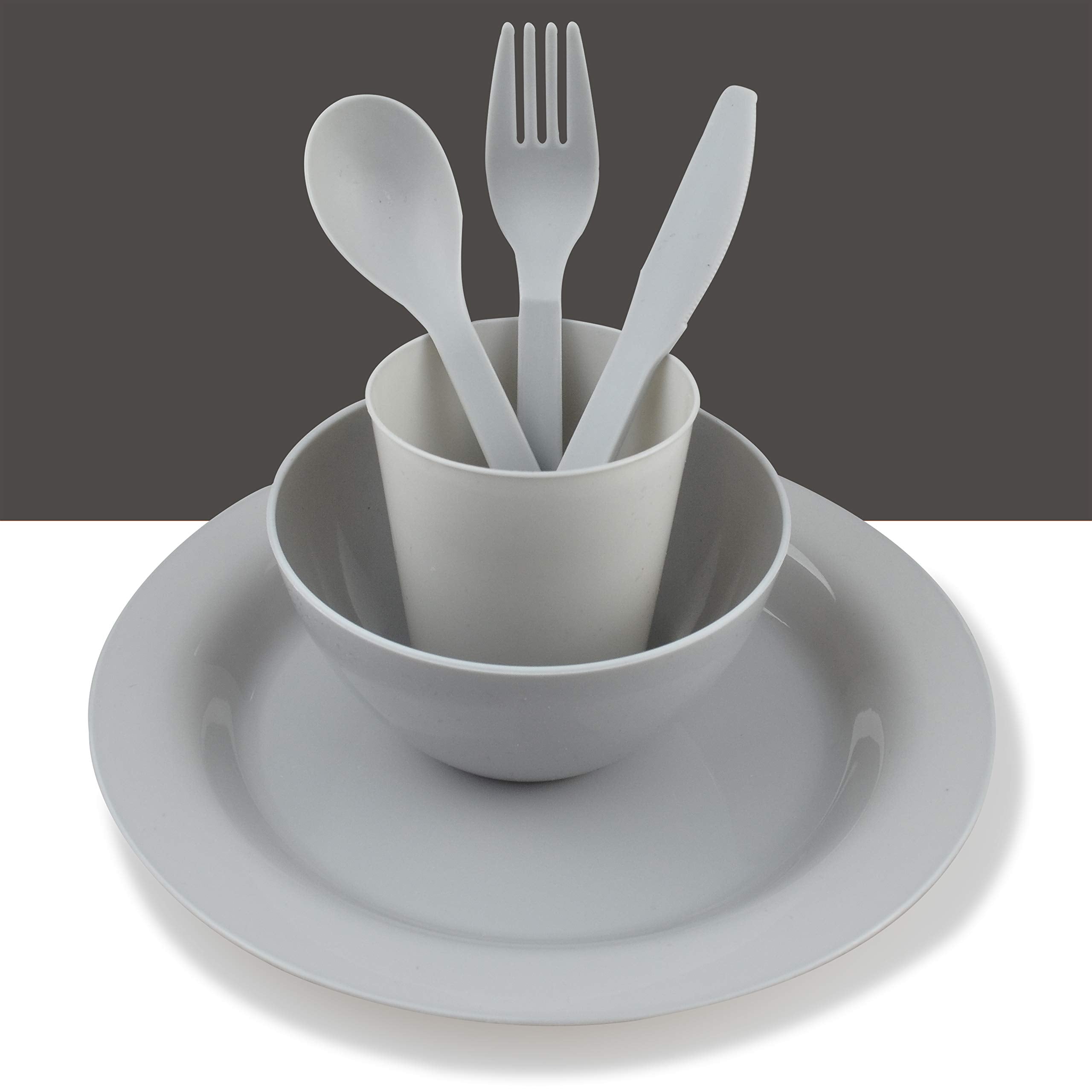 Layron plate close-up highlighting smooth polypropylene texture and durability