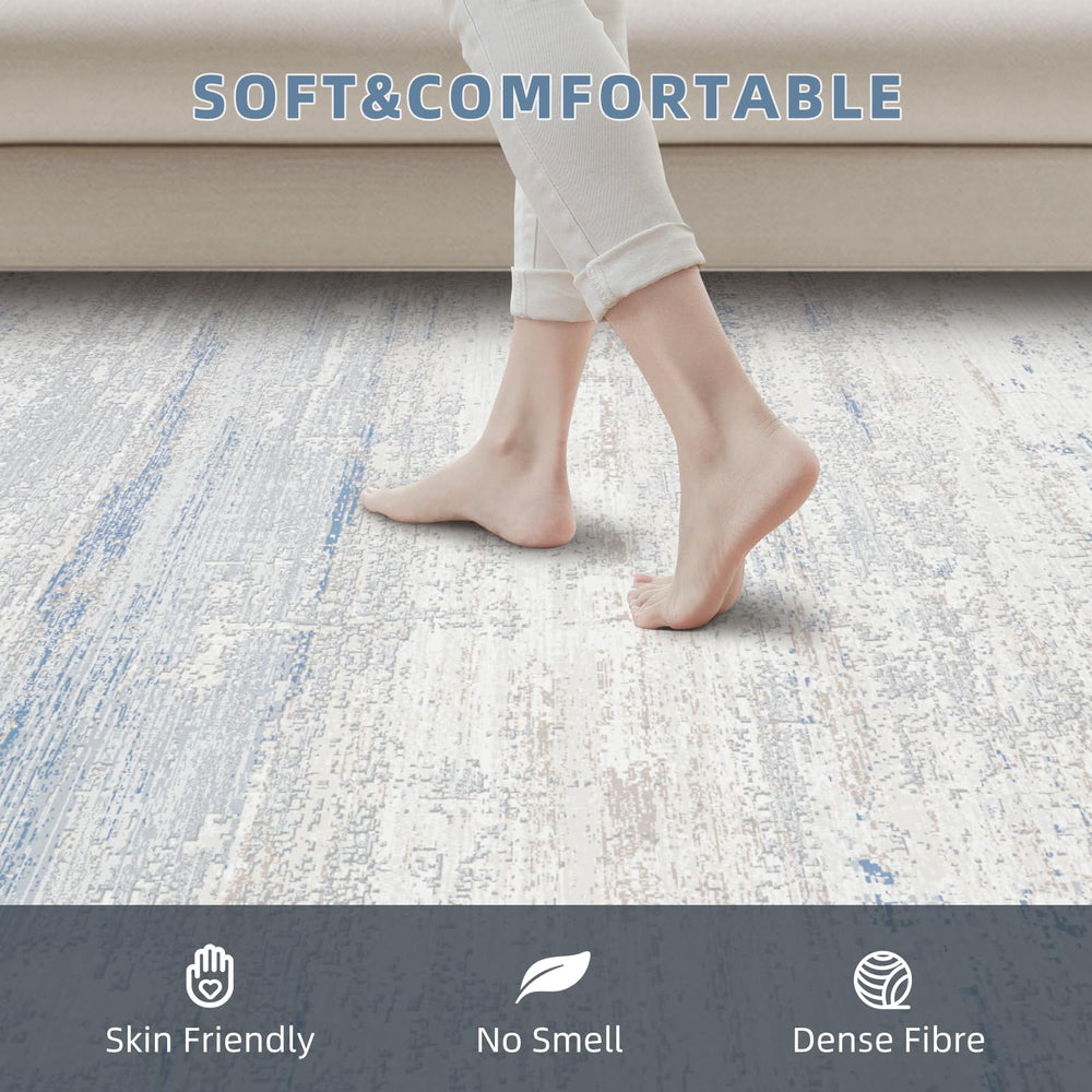 Lbris rug under bed styling adding softness and layered bedroom warmth