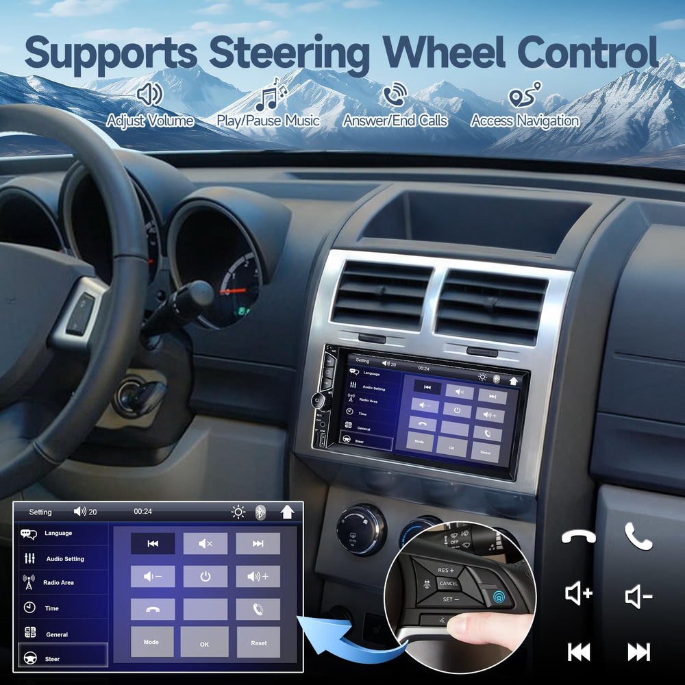 Leadfan connected backup camera view for safer reverse parking