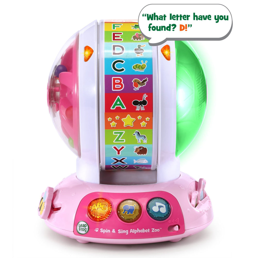 LeapFrog LED colors projecting through pattern to encourage visual tracking